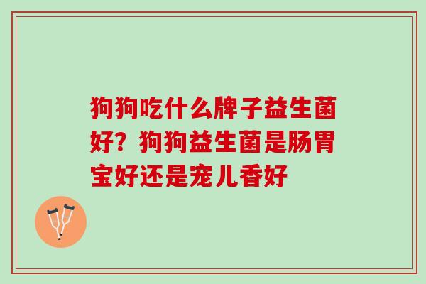 狗狗吃什么牌子益生菌好？狗狗益生菌是肠胃宝好还是宠儿香好