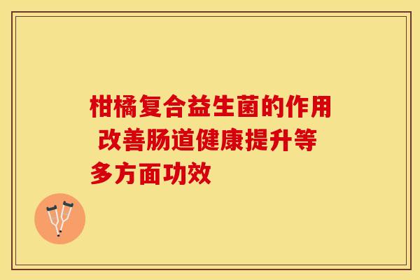 柑橘复合益生菌的作用 改善肠道健康提升等多方面功效