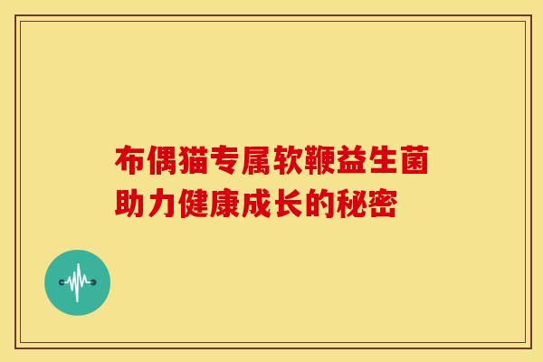 布偶猫专属软鞭益生菌助力健康成长的秘密