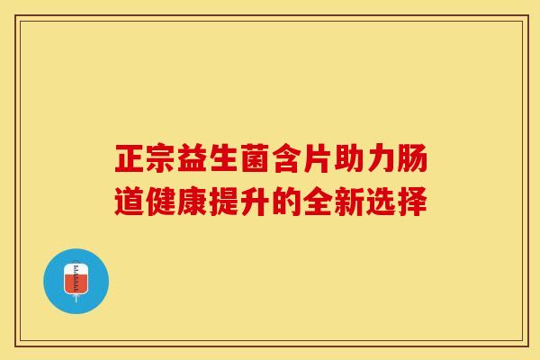 正宗益生菌含片助力肠道健康提升的全新选择