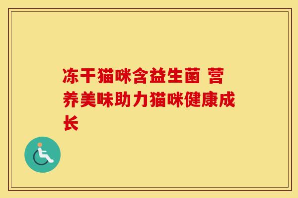 冻干猫咪含益生菌 营养美味助力猫咪健康成长