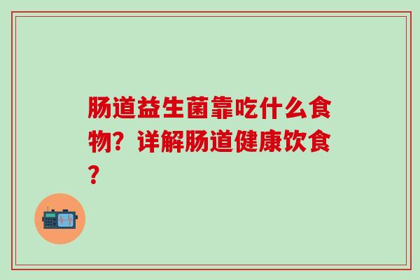 肠道益生菌靠吃什么食物？详解肠道健康饮食？