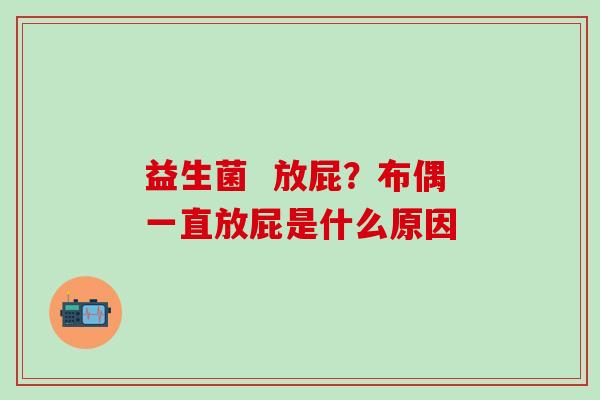 益生菌  放屁？布偶一直放屁是什么原因