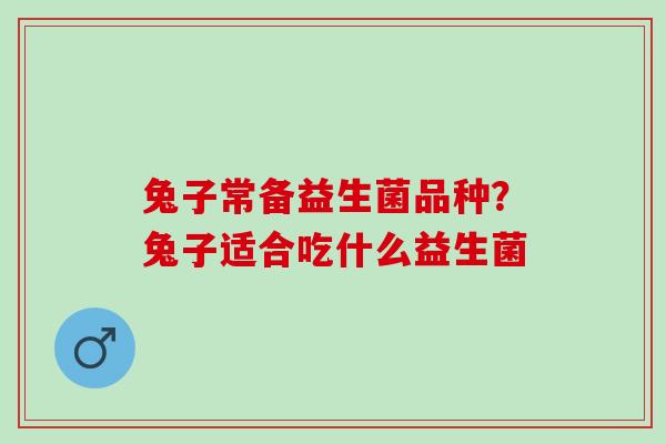 兔子常备益生菌品种?兔子适合吃什么益生菌 兔子常备益生菌品种?兔子适合吃什么益生菌