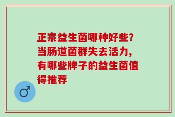 正宗益生菌哪种好些？当肠道菌群失去活力,有哪些牌子的益生菌值得推荐