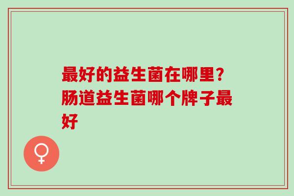 好的益生菌在哪里?肠道益生菌哪个牌子好 好的益生菌在哪里?肠道益生菌哪个牌子好