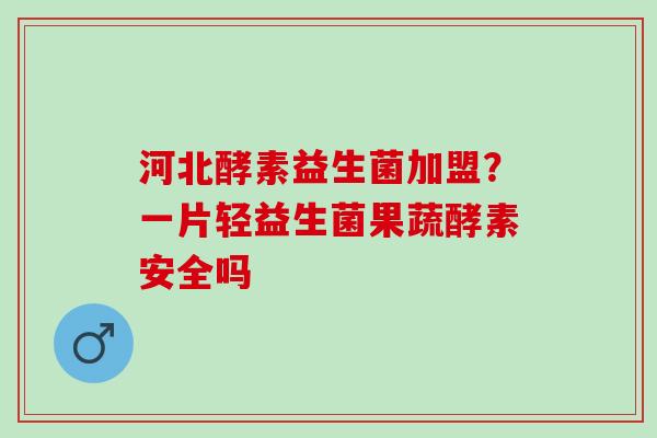 河北酵素益生菌加盟?一片轻益生菌果蔬酵素安全吗 河北酵素益生菌加盟?一片轻益生菌果蔬酵素安全吗