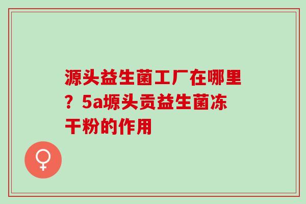 源头益生菌工厂在哪里？5a塬头贡益生菌冻干粉的作用