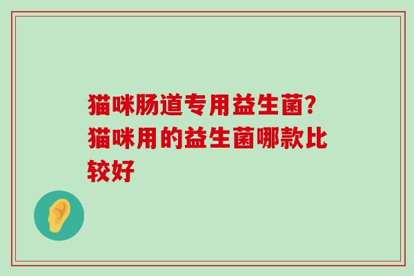 猫咪肠道专用益生菌?猫咪用的益生菌哪款比较好 猫咪肠道专用益生菌?猫咪用的益生菌哪款比较好