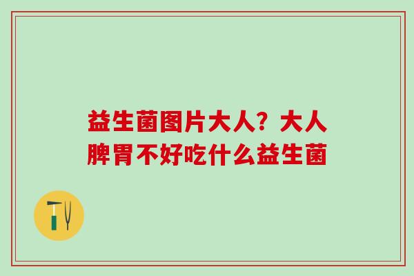益生菌图片大人？大人脾胃不好吃什么益生菌