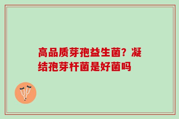 高品质芽孢益生菌？凝结孢芽杆菌是好菌吗