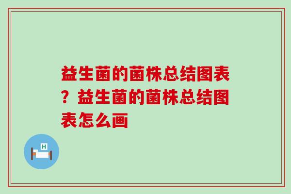 益生菌的菌株总结图表？益生菌的菌株总结图表怎么画