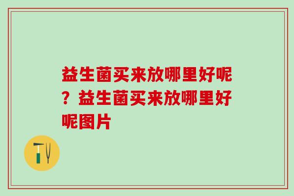 益生菌买来放哪里好呢？益生菌买来放哪里好呢图片