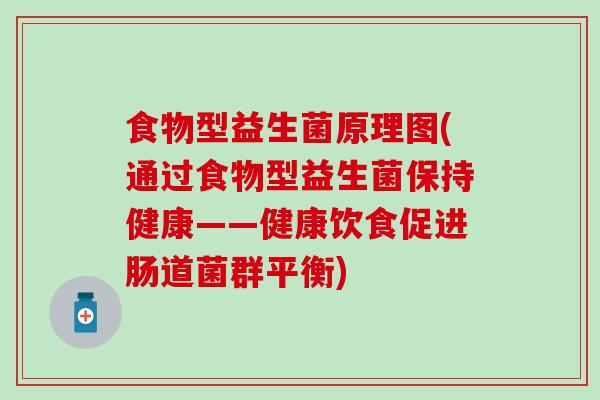 食物型益生菌原理图(通过食物型益生菌保持健康——健康饮食促进肠道菌群平衡)