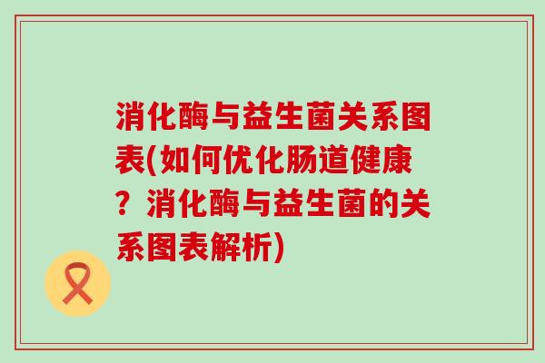 消化酶与益生菌关系图表(如何优化肠道健康？消化酶与益生菌的关系图表解析)