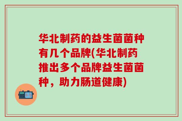 华北制药的益生菌菌种有几个品牌(华北制药推出多个品牌益生菌菌种，助力肠道健康)