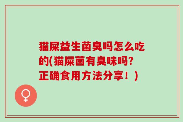 猫屎益生菌臭吗怎么吃的(猫屎菌有臭味吗？正确食用方法分享！)