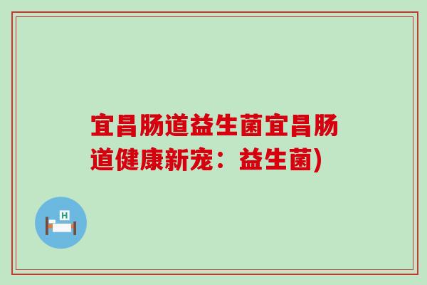 宜昌肠道益生菌宜昌肠道健康新宠：益生菌)