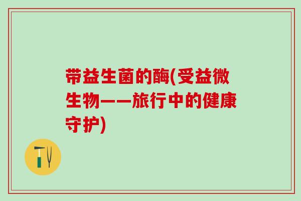 带益生菌的酶(受益微生物——旅行中的健康守护)