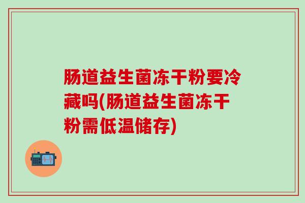 肠道益生菌冻干粉要冷藏吗(肠道益生菌冻干粉需低温储存)