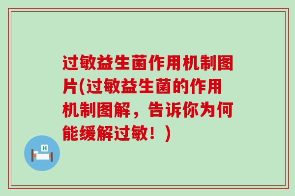 过敏益生菌作用机制图片(过敏益生菌的作用机制图解，告诉你为何能缓解过敏！)