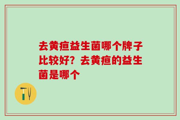去黄疸益生菌哪个牌子比较好?去黄疸的益生菌是哪个 去黄疸益生菌哪个牌子比较好?去黄疸的益生菌是哪个