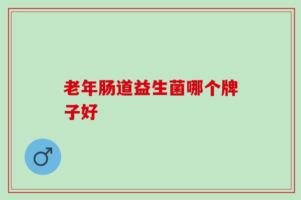 老年肠道益生菌哪个牌子好