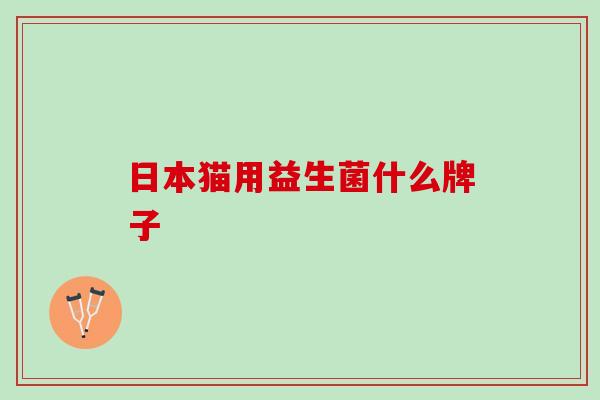 日本猫用益生菌什么牌子