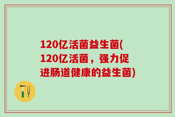 120亿活菌益生菌(120亿活菌,强力促进肠道健康的益生菌) 120亿活菌益生菌(120亿活菌,强力促进肠道健康的益生菌)