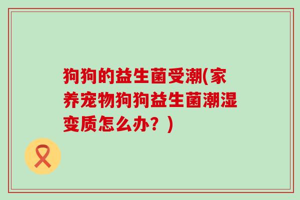 狗狗的益生菌受潮(家养宠物狗狗益生菌潮湿变质怎么办？)