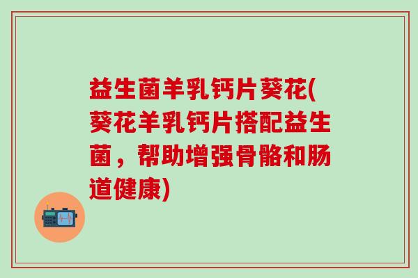 益生菌羊乳钙片葵花(葵花羊乳钙片搭配益生菌，帮助增强骨骼和肠道健康)