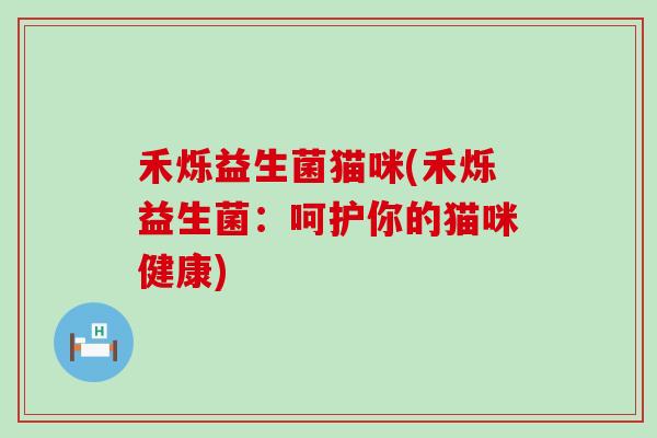 禾烁益生菌猫咪(禾烁益生菌：呵护你的猫咪健康)