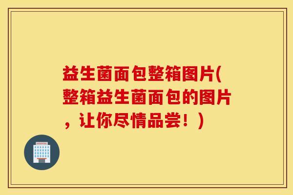 益生菌面包整箱图片(整箱益生菌面包的图片，让你尽情品尝！)