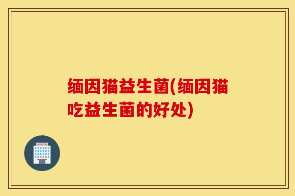 缅因猫益生菌(缅因猫吃益生菌的好处) 缅因猫益生菌(缅因猫吃益生菌的好处)