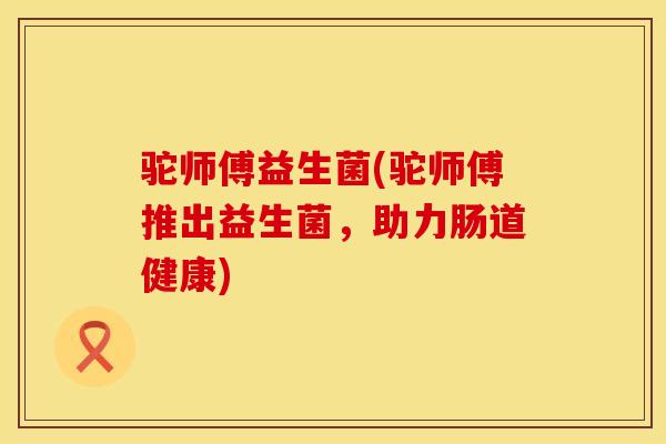 驼师傅益生菌(驼师傅推出益生菌，助力肠道健康)