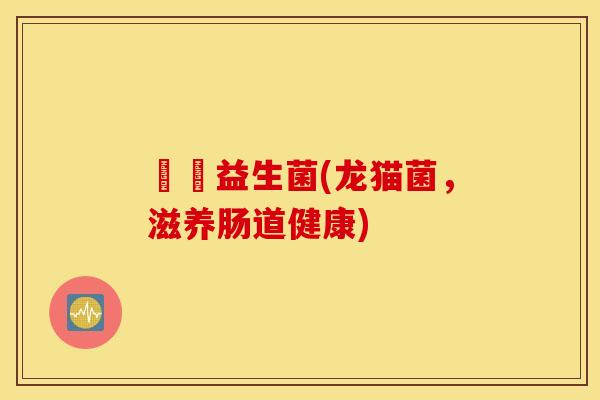 龍貓益生菌(龙猫菌，滋养肠道健康)